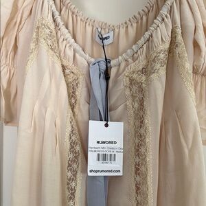 Rumored Cream Mini Dress